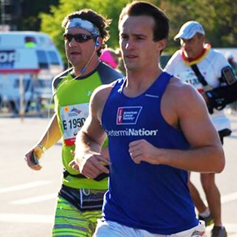 Doctor Youel running a marathon